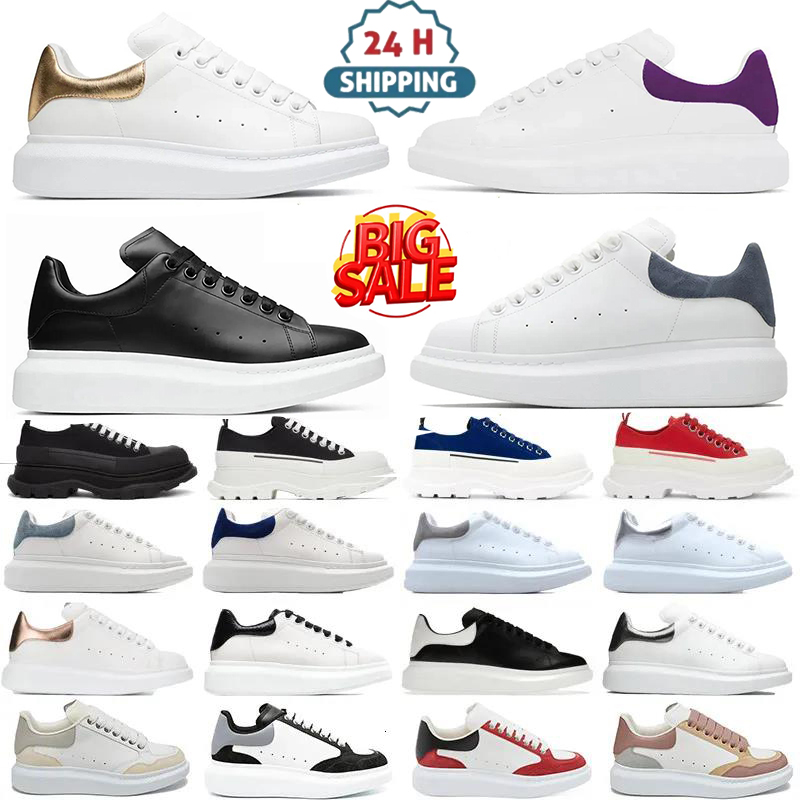 Designers Fashion Casual Sports Shoes Trainers Mens Women MC Queen Triple White Black Blue Red Blue velvet luxury Leather Suede sneakers leather trainers size 3546