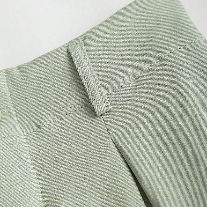 Women's Polyester Casual Elegant Straight-Leg Pants Small Batch B5