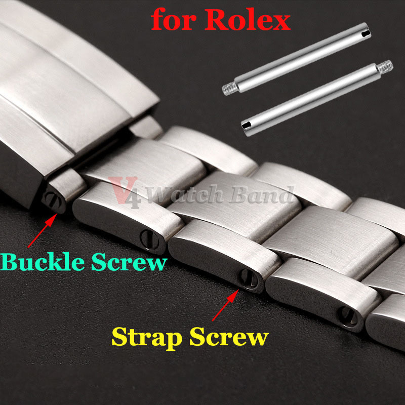 Stainless Steel Watch Strap Screw for Rolex for Oyster Submarine for Daytona One Word Screw Rod Shaft Watch Buckle Accessories