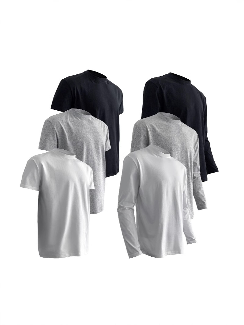 Solid Color T-shirt Navia Regular Shoulder Sport Ice Skin Sorona Quick-dry Stretch Round Neck Casual Short Sleeve T-shirt