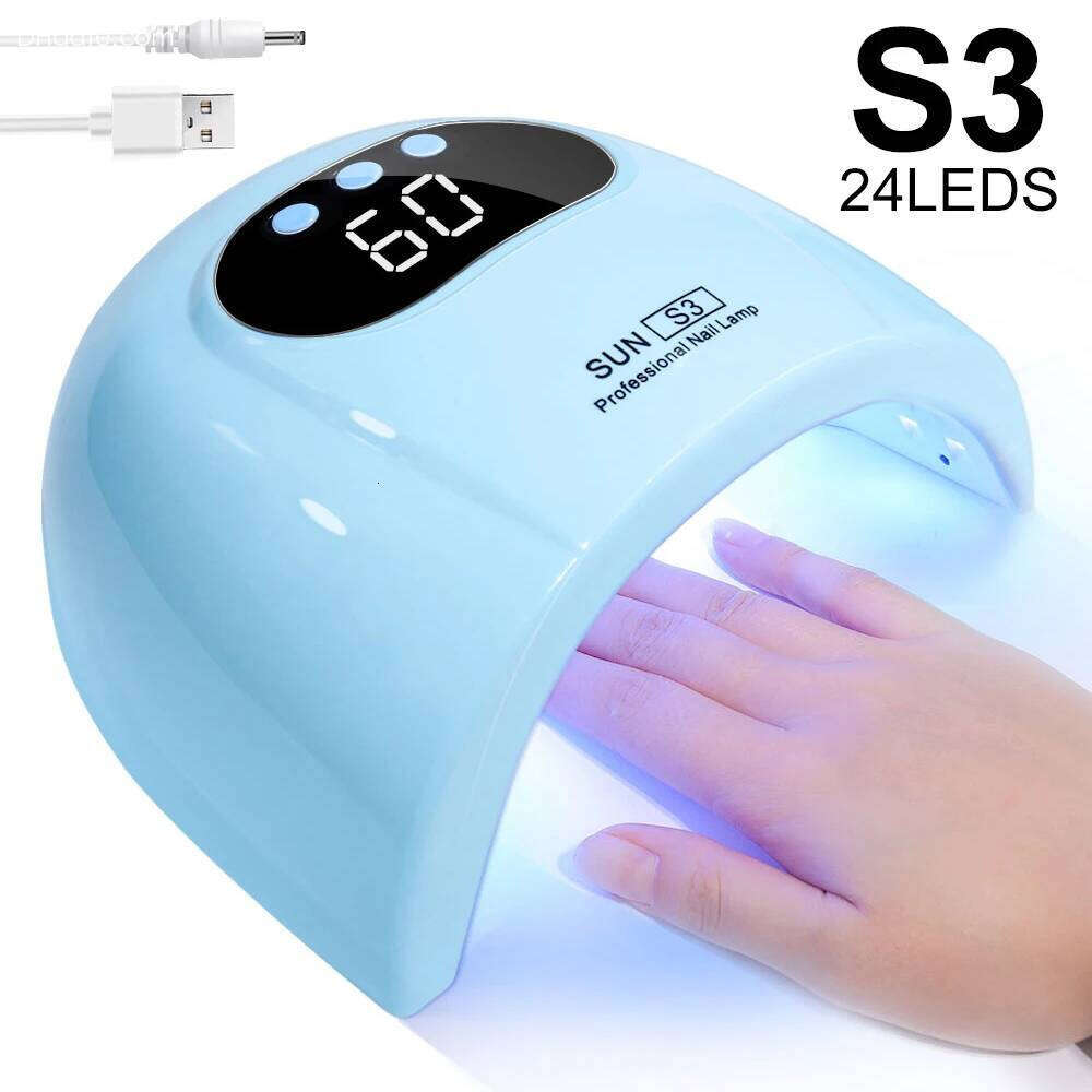 UV Lamp Professional Polishing Light 24 LED Art Quick Dryer for Gel Curing Nail Salon Tool X250709
