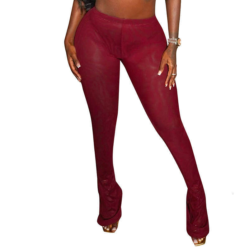 spring And Autumn Women's Fashion Trendy Slim Fit Long Sexy Flared Pants For Women B5