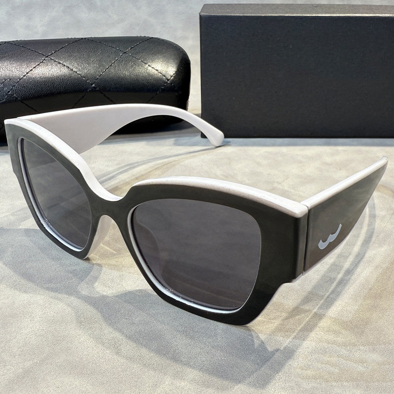 Designer Women Sunglasses Beach Sun Glasses Trendy Square Metal Legs Letter Men Cat Eye High Quality Eyeglasses Oval Luxury Monogram Sunglasses with box