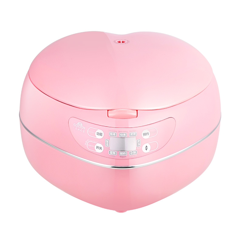 Pink 1.8L 300w Heart-shaped Rice Cooker 9hours Insulation Stereo Heating Aluminum alloy liner Smart appointment Gift Package