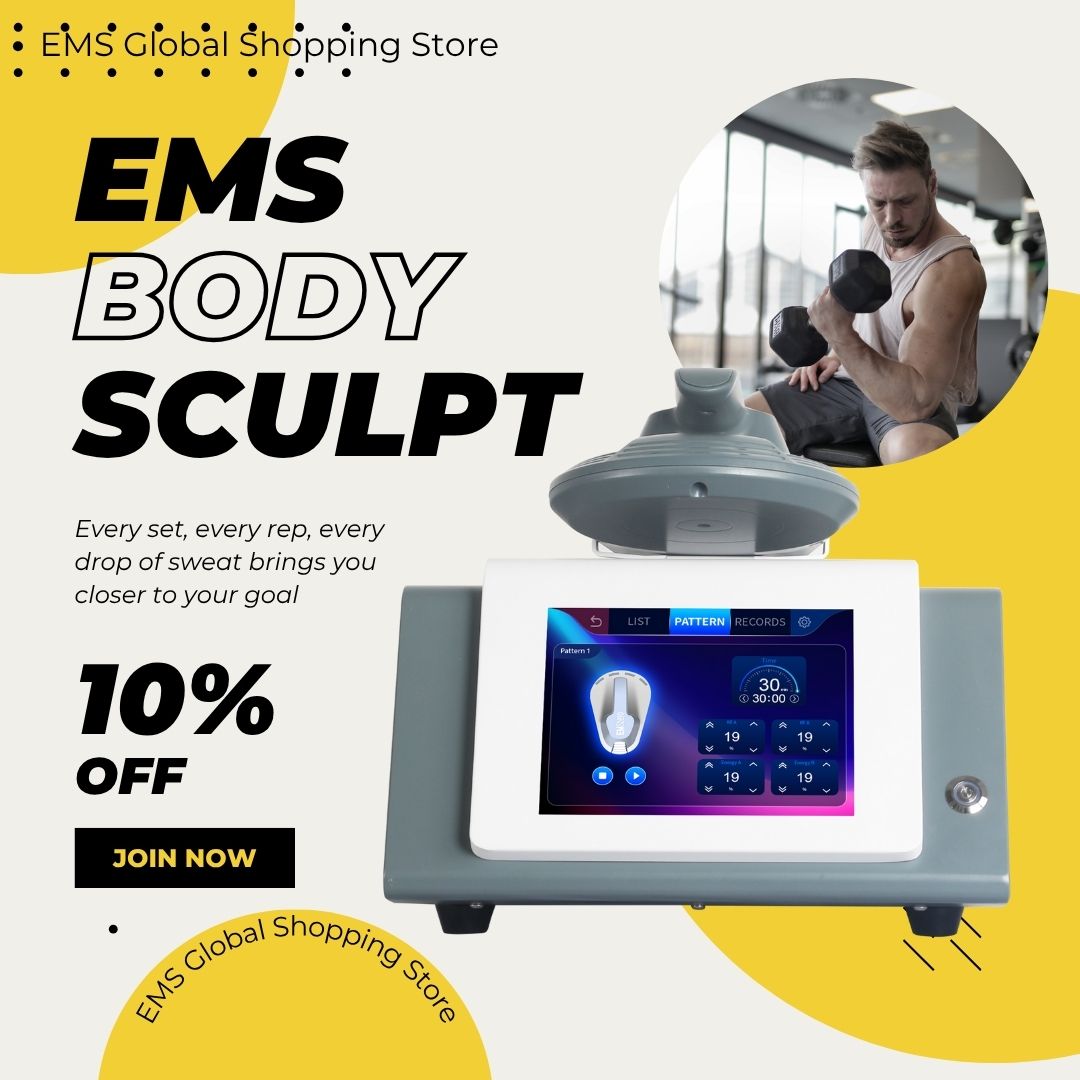 Muscle Building Machine Mini EMS Body Slimming Equipment Myoslim Fat Reduction and Tone Buttocks Suitable for Home Use