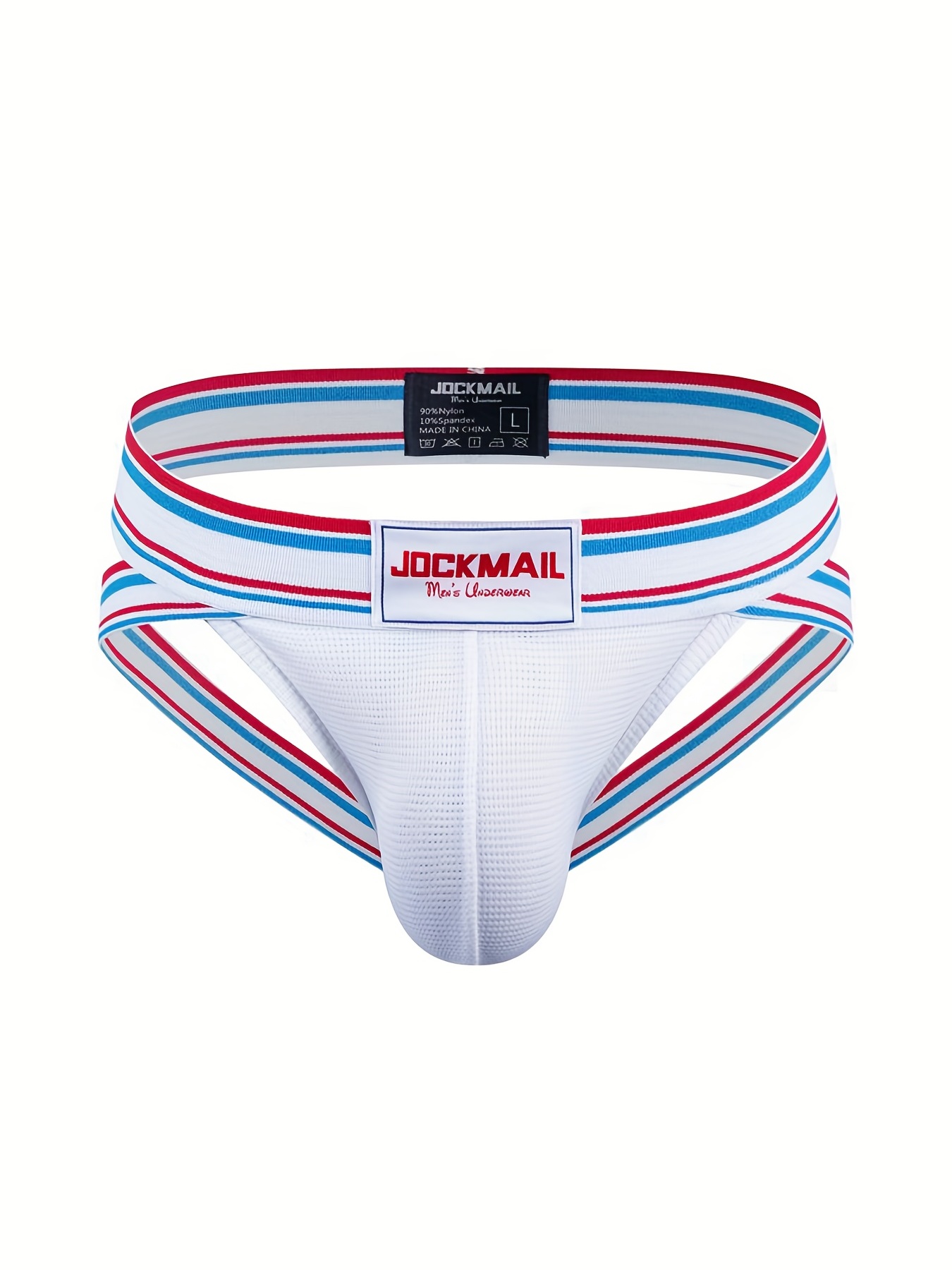 UpUns JOCKMAIL Mens Sexy Jockstrap Underwear Mesh Breathable Thongs G-String Quick Drying Athletic Supporters Wholesale Free Shipping