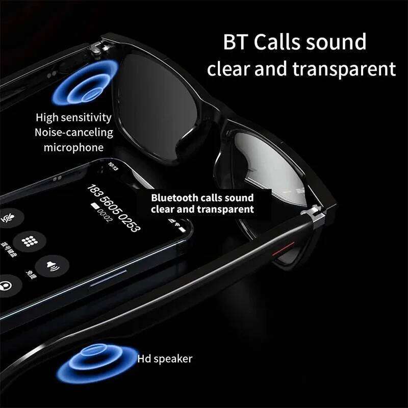 Famous brand SZTZX new intelligent anti-blue light prescription men's driving voice call music playback remote photo polarized sunglasses