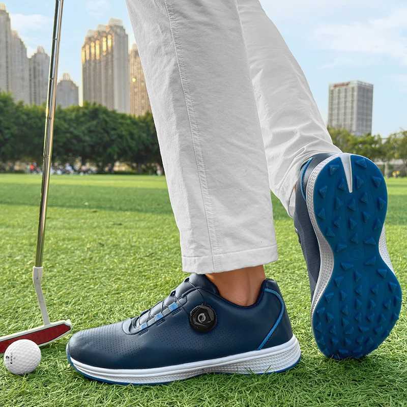 Golf shoes for men and wen with waterproof rotating buttons couples golf shoes casual sports shoes Y250709