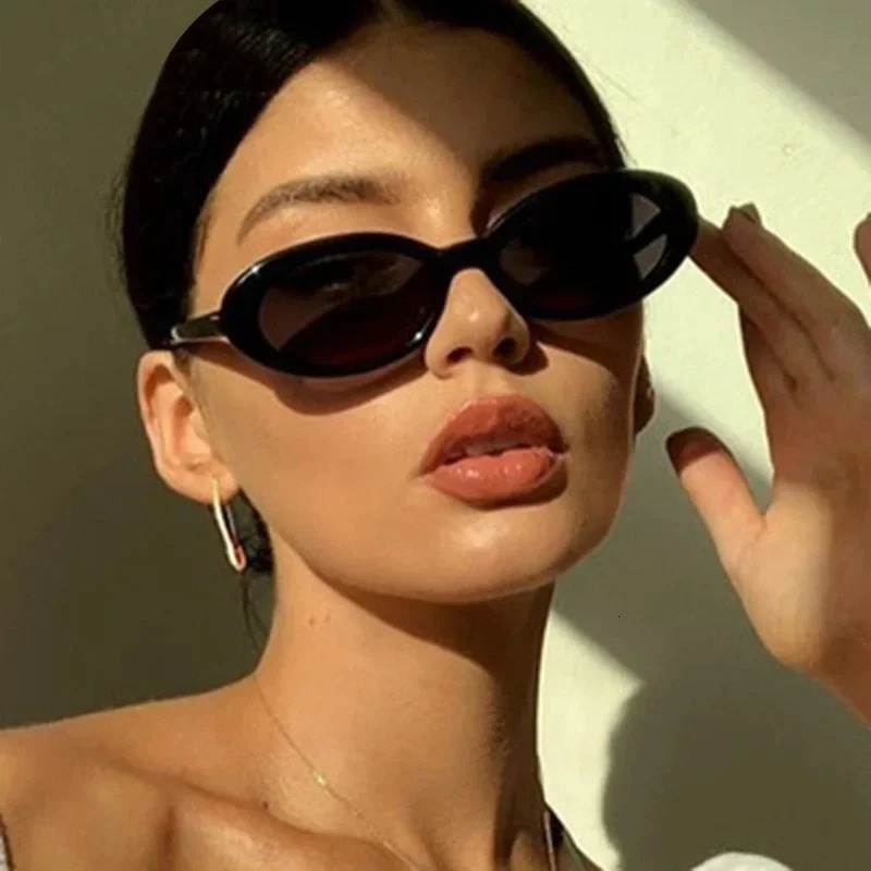 Sexy Womens Sunglasses Small Oval Sunglasses Fashion Leopard Brown Sun Glasses Retro Sunglasses 250708BJ - view 3
