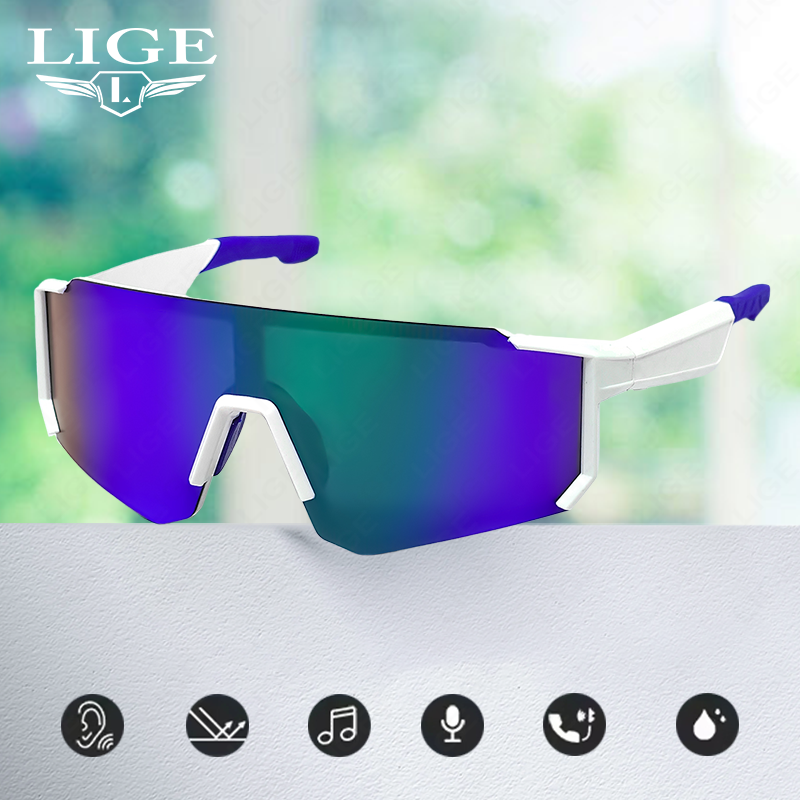 Smart glasses with built-in microphone and speaker, smart wireless headphones for both men and women, sunglasses, Student glasses Cycling glasses, out