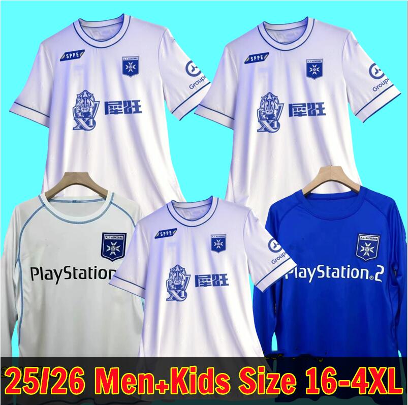 3XL 4XL 25 26 03 04 Auxerres fc 2025 Home Away Soccer Jerseys home away 3rd Football Shirt Uniforms Men Kids Kits sold 99