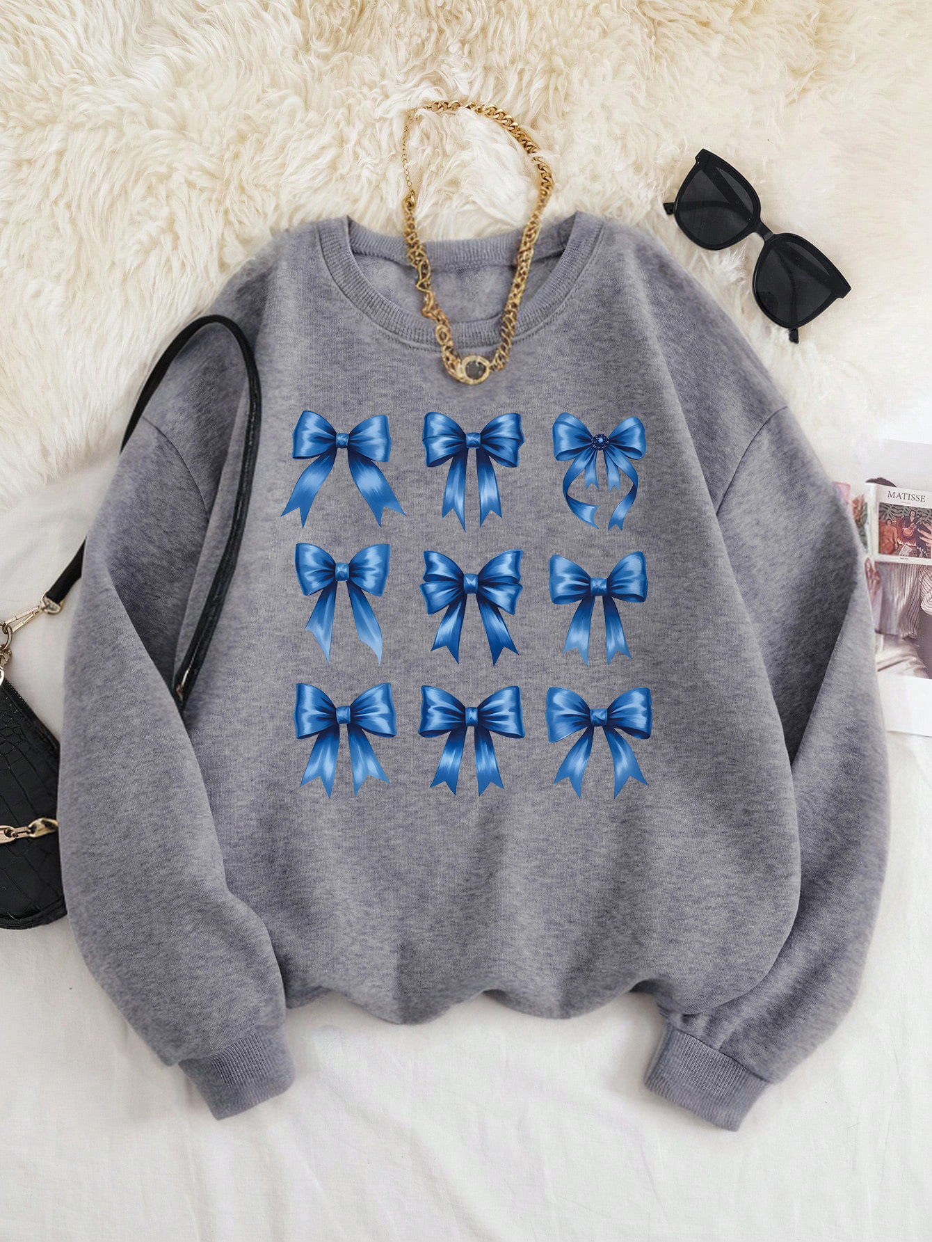 Pure cotton sweater women's 2025 new spring and autumn American letters cute pattern women's fashion high street casual coat