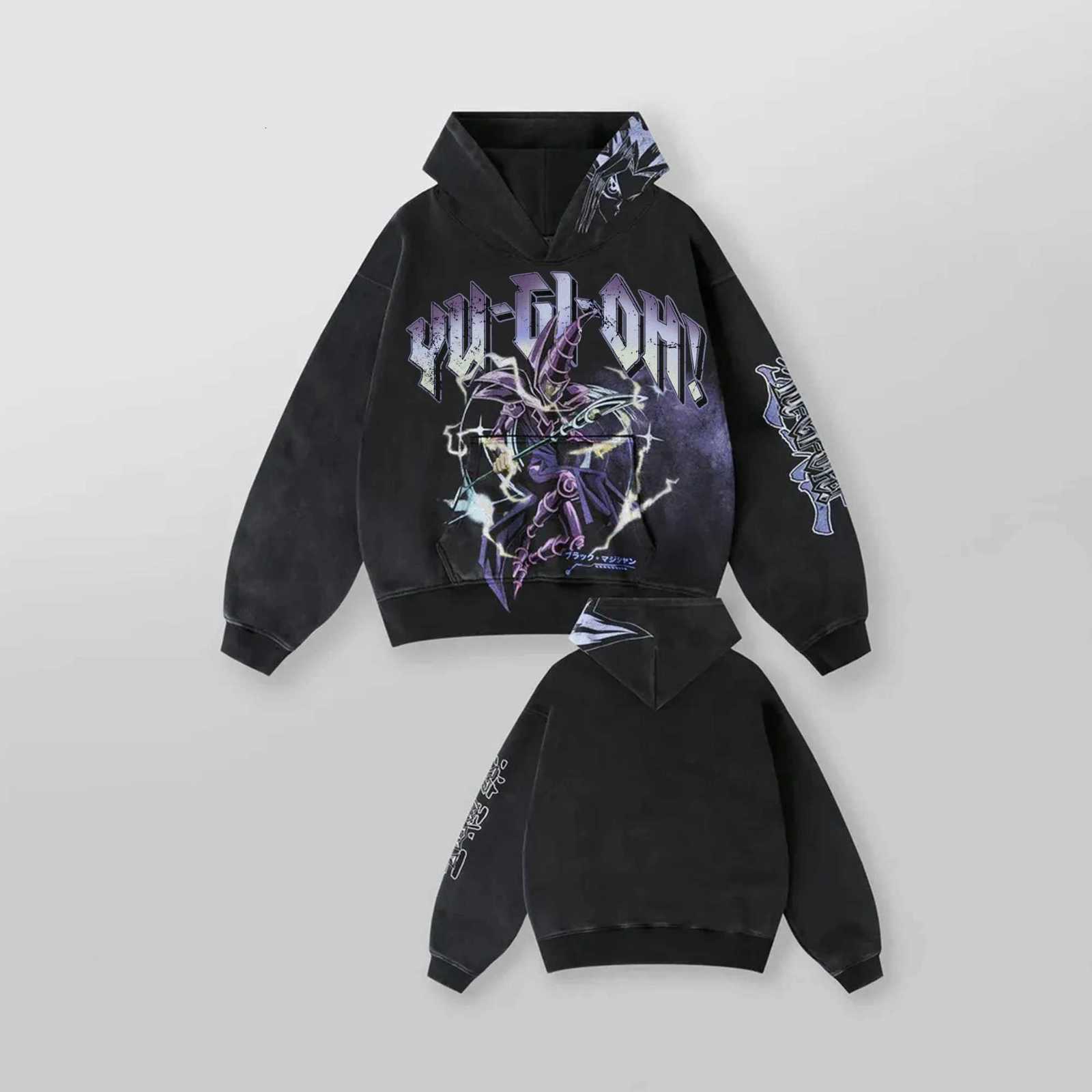 2K Blue Eyes White Dragon Graphic Hoodies Men Grunge Streetwear Sweatshirt Tops Oversized Hoodie Gothic Harajuku Men Clothing y250709