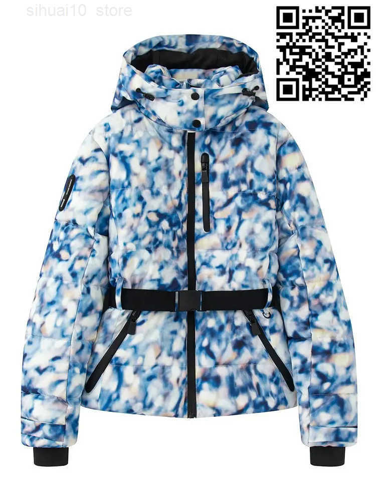 2025 Fashion Womens Winter Hooded High Waist Padded Coats with Belt Elegant Lady Thick Warm Pockets Windproof Skiing Jackets Z250707