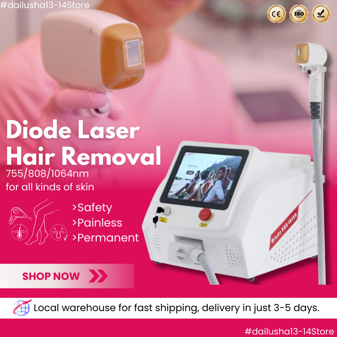 Professional Laser Epilator Ice Titanium Permanent Hair Removal 755 808 1064nm Diode Laser remove hair Machine