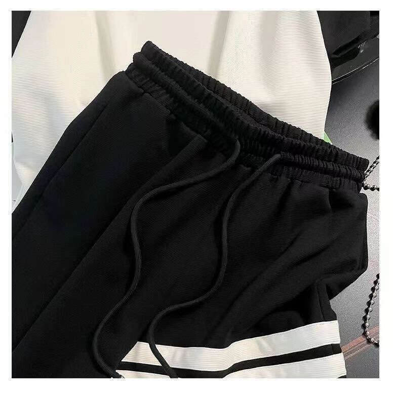 Summer New Fashion Two-Piece Sports Running Set For Female Students Stylish Loose Short Sleeve Casual Shorts Trendy B5