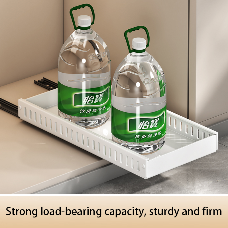 Adjustable Pull-Out Pot Rack for Kitchen Storage