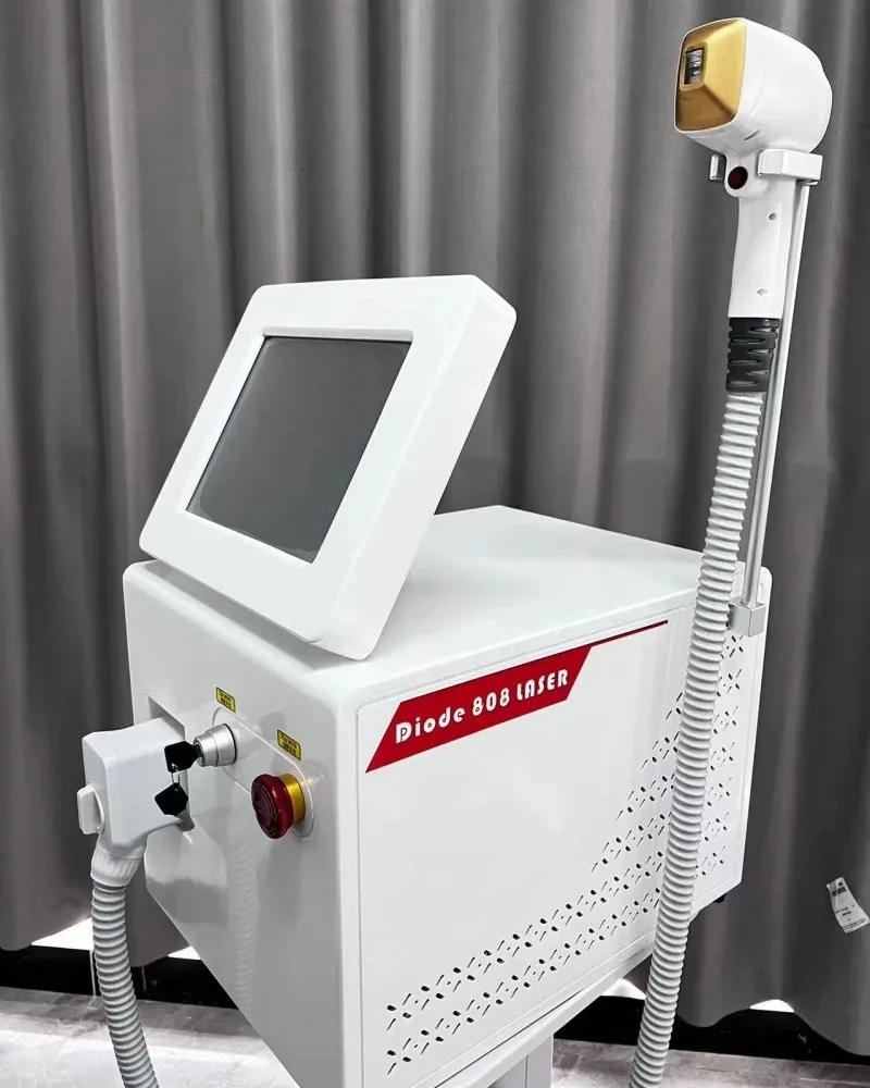 Professional Diode Laser Hair Removal Machine 3 Wavelengths 755 808 1064nm Ice Titanium Cooling 25m Permanent Flash