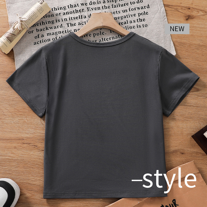 Men's Breathable Cotton T-Shirt - Lightweight & Casual Fit Solid color short sleeve T-shirt