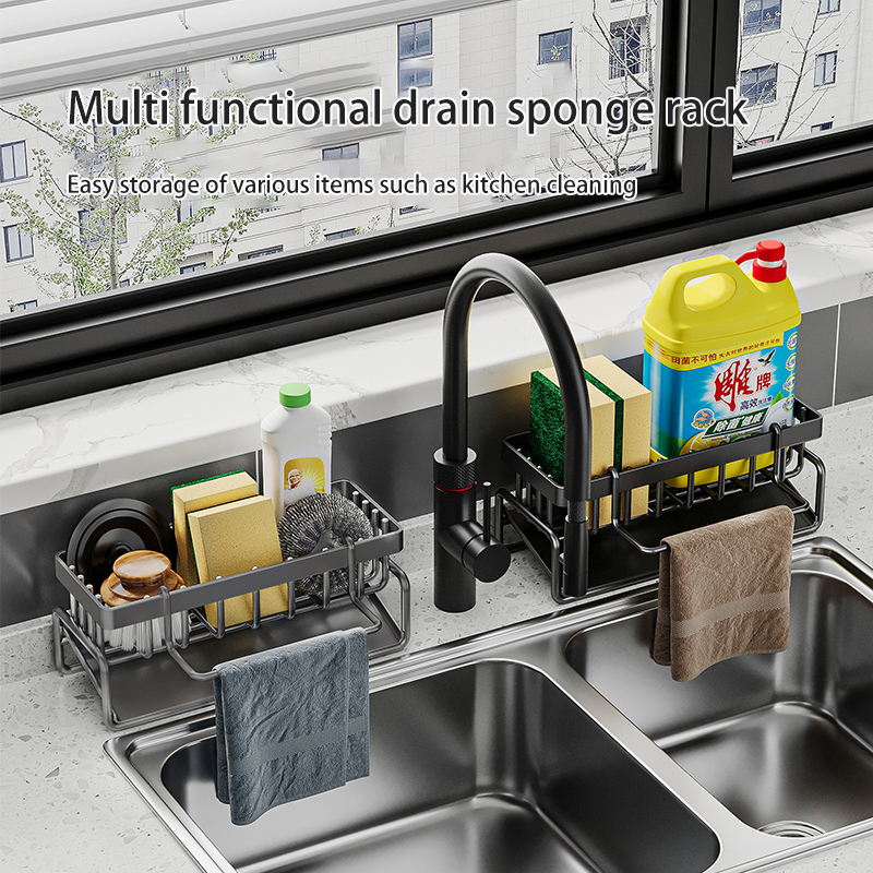 Sponge rack Durable Stainless Steel Sponge Rack for Kitchen Organization