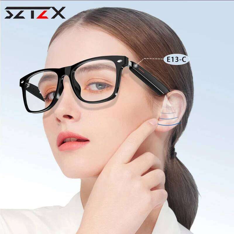 Famous brand SZTZX new intelligent anti-blue light prescription men's driving voice call music playback remote photo polarized sunglasses
