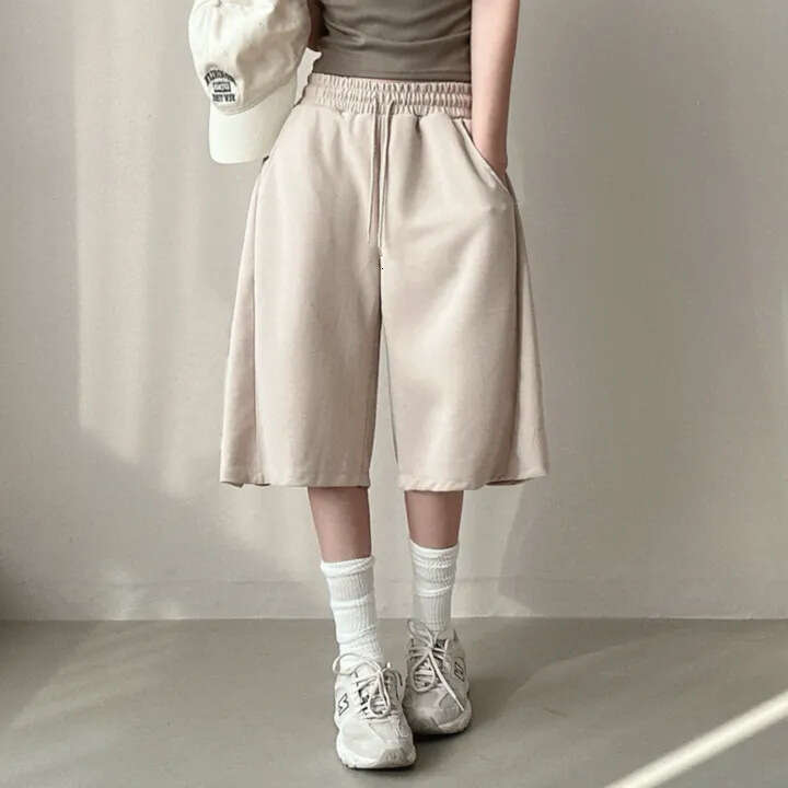 6 Colors Korean Summer Thin Capri Loose Wide-Leg Pants For Petite And Plus-Size Women Shorts New Style B5