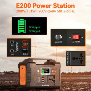 Portable Power Station 500 110V/500W Solar Generator (Surge 1000W) 519.4Wh Backup Lithium Battery for Outdoor Home z250530