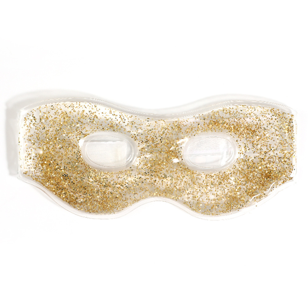 Summer Soft Gel Patch Physical Soothing Sleep Cooling Light Blocking Large Double Hole Eye Mask