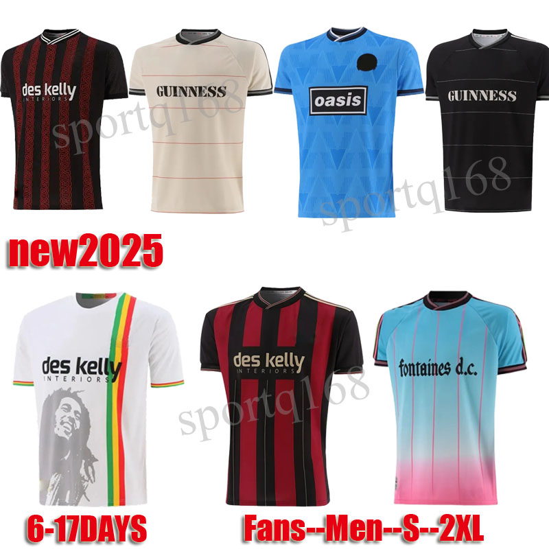 2025 Bohemians 135th Anniversary Football Jersey Shirts Kit PISZCZEK McDONNELL AKINTUNDE 25 26 Fontaines Dc Home Away Third GK BLACK GUINNESS Soccer Jerseys Bohs