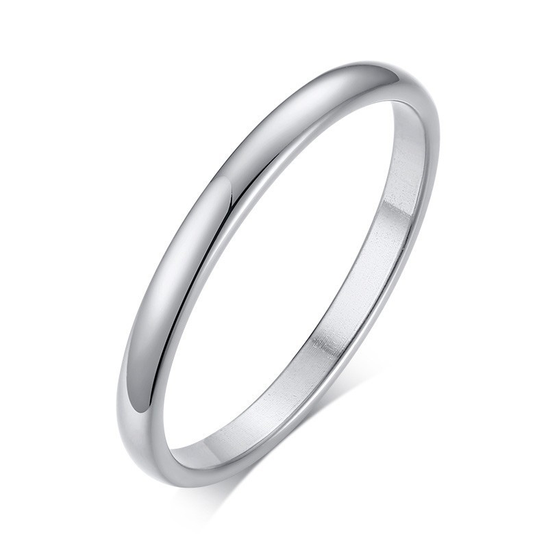Anello Colorato In Argento Da 2 Mm In Acciaio Inossidabile Marchi Dome Dome Uom…