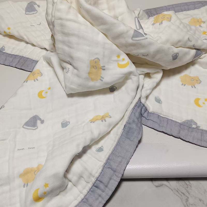 Newborn baby bag, single newborn baby swaddling cloth, pure cotton thin cloth, baby blanket, delivery room cloth, summer blanket 120*120