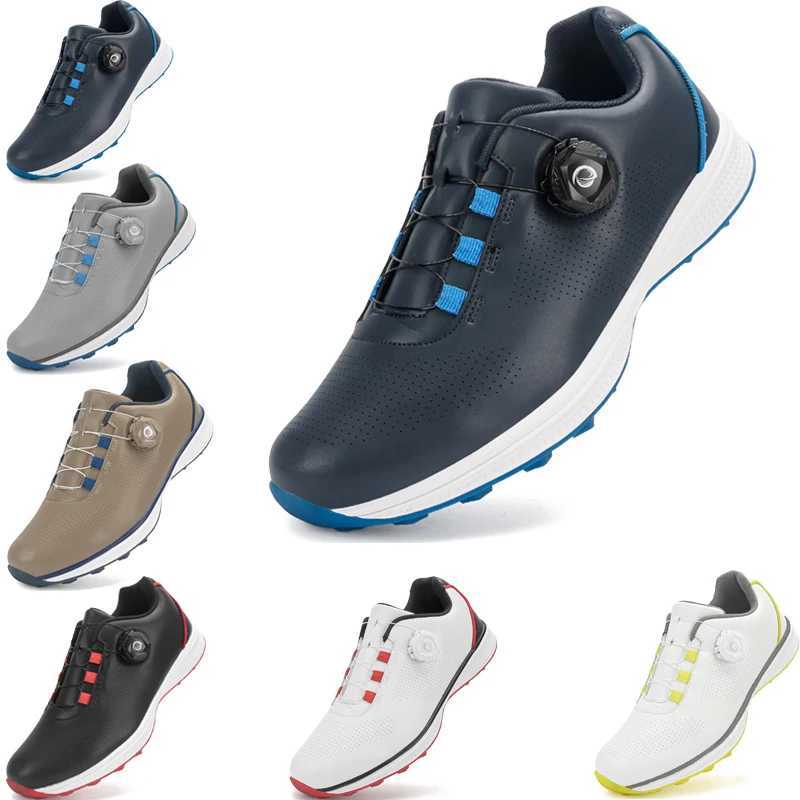 Golf shoes for men and wen with waterproof rotating buttons couples golf shoes casual sports shoes Y250709