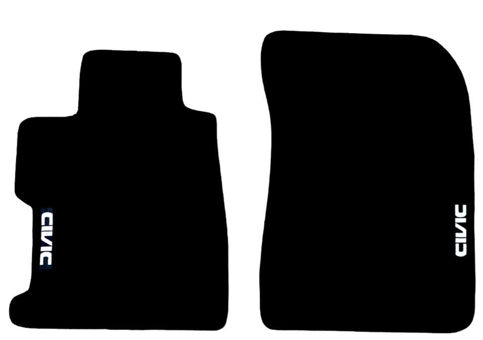 Front Car Floor Mats Velour For Honda Civic Sedan Waterproof Carpet Auto Liners