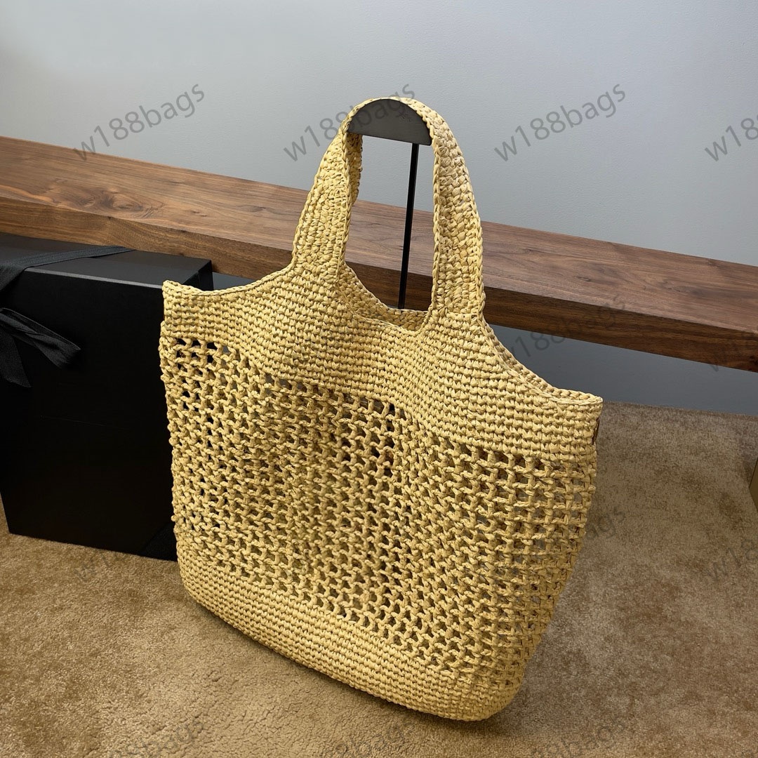 Fashion Womens Hollow Out Woven Summer Beach Bags Large Vegetable Basket Style Straw Weaving Bags Shoulder Bags Tote