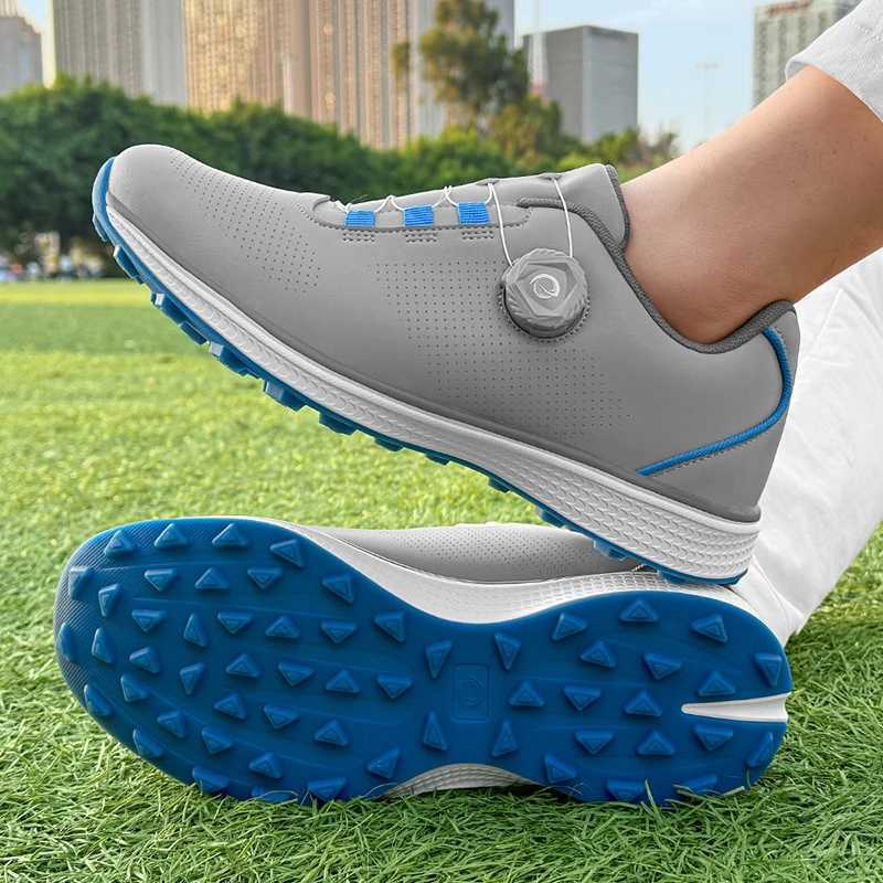 Golf shoes for men and wen with waterproof rotating buttons couples golf shoes casual sports shoes Y250709