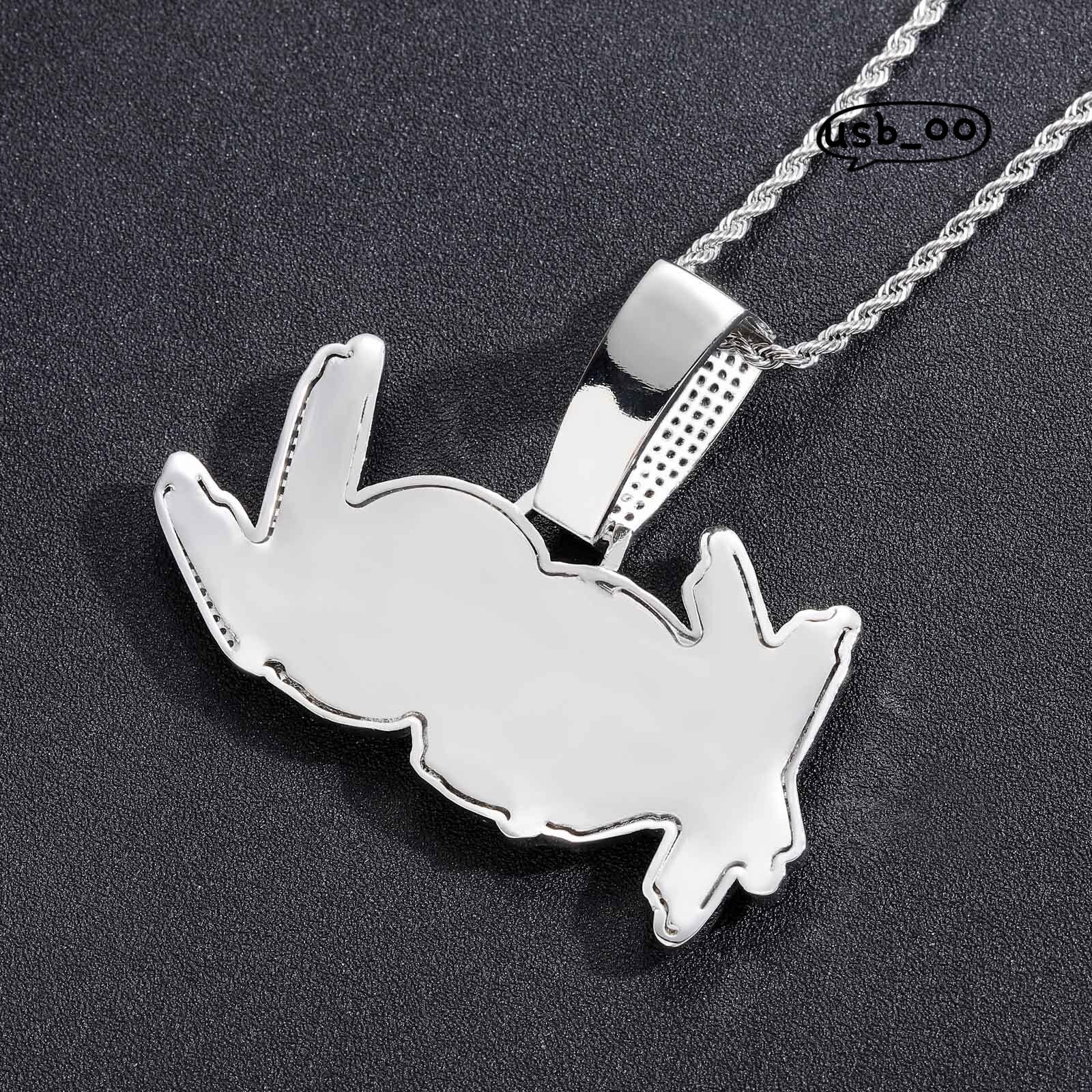 Burr Fashion Pendant Custom Hiphop Letter Pendant Necklace Gold Plated VVS Moissanite Name Pendants Couple Full Diamond Necklaces