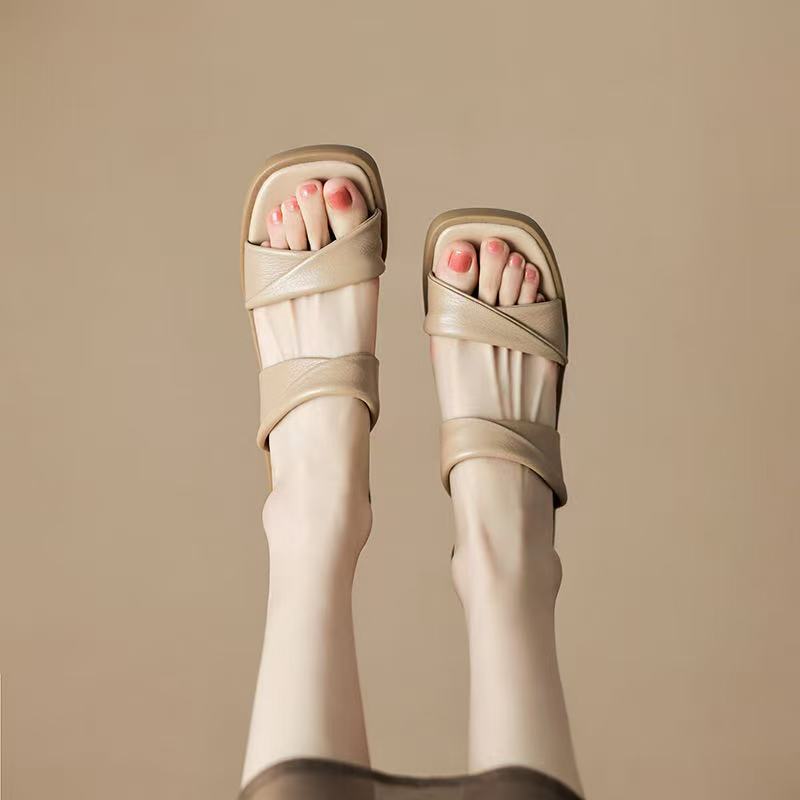 fashion Women's trend, anti slip, wear-resistant, comfortable color blocking soft sole, solid elastic band, indoor and outdoor f bffc bc dh536724