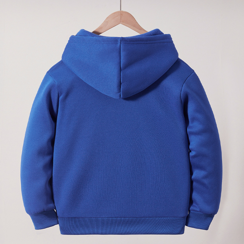Pure cotton sweater for men and women with the same paragraph 2025 new spring and autumn simple trend high street hooded casual coat.