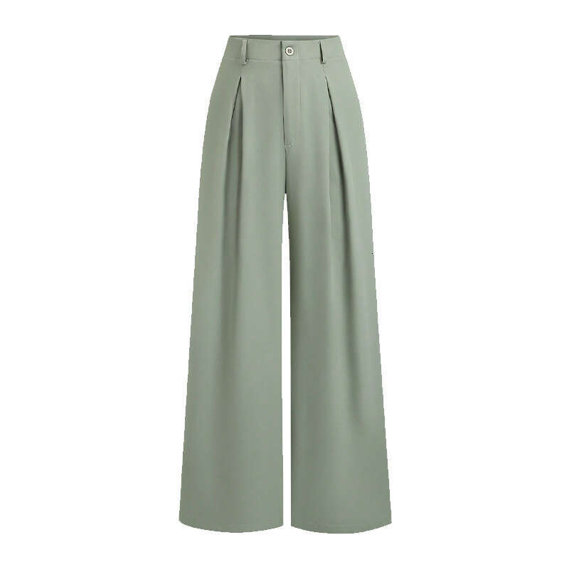 Women's Polyester Casual Elegant Straight-Leg Pants Small Batch B5