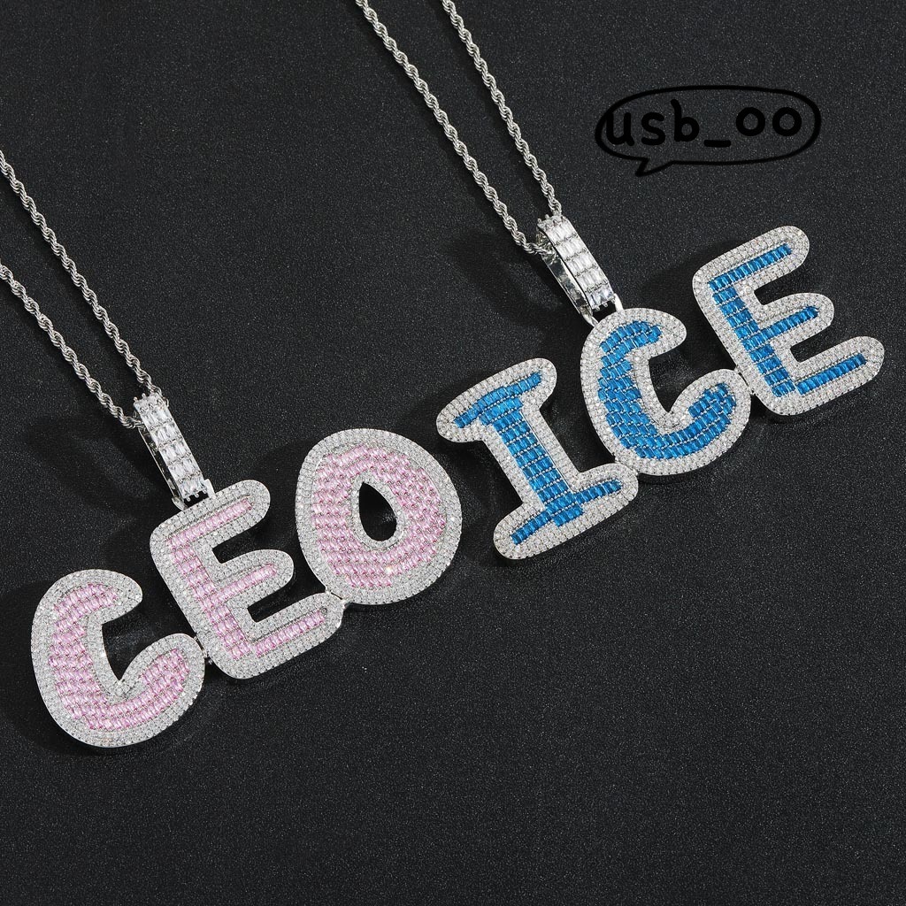 Hop Customizable Hip Alphanumeric Color Pendant Gold Plated Trendy Accessory for DIY for Gift Party Anniversary