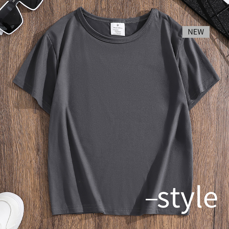 T-shirt Mens Solid Color Breathing Cotton Short Sleeve Tee Light Weight and Stylish for Everyday Wear