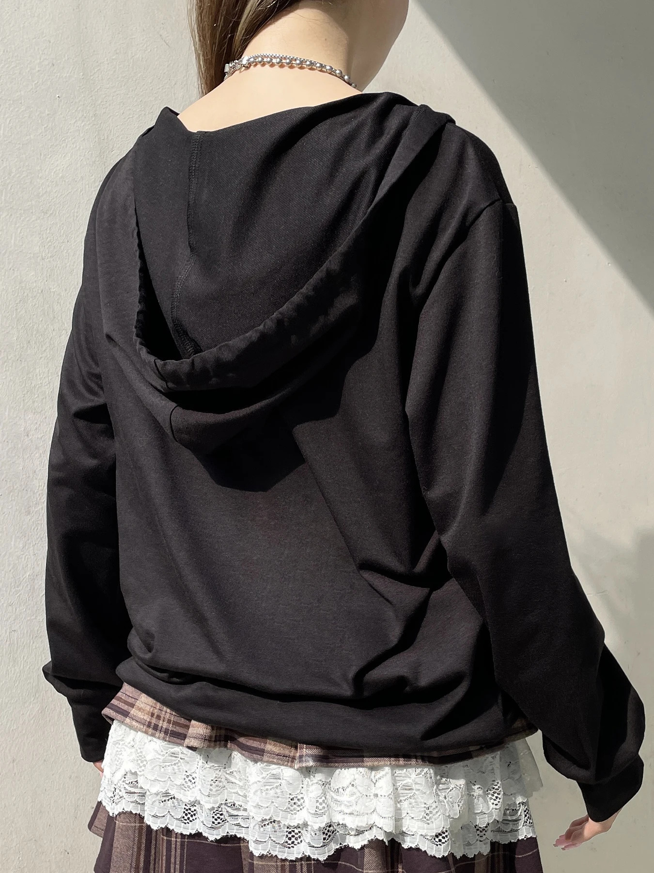 IAMSURE Casual Printed Bandage Hoodies Loose ONeck Long Sleeve Sweatshirt Women Autumn Winter Fashion Streetwear Ladies 250709