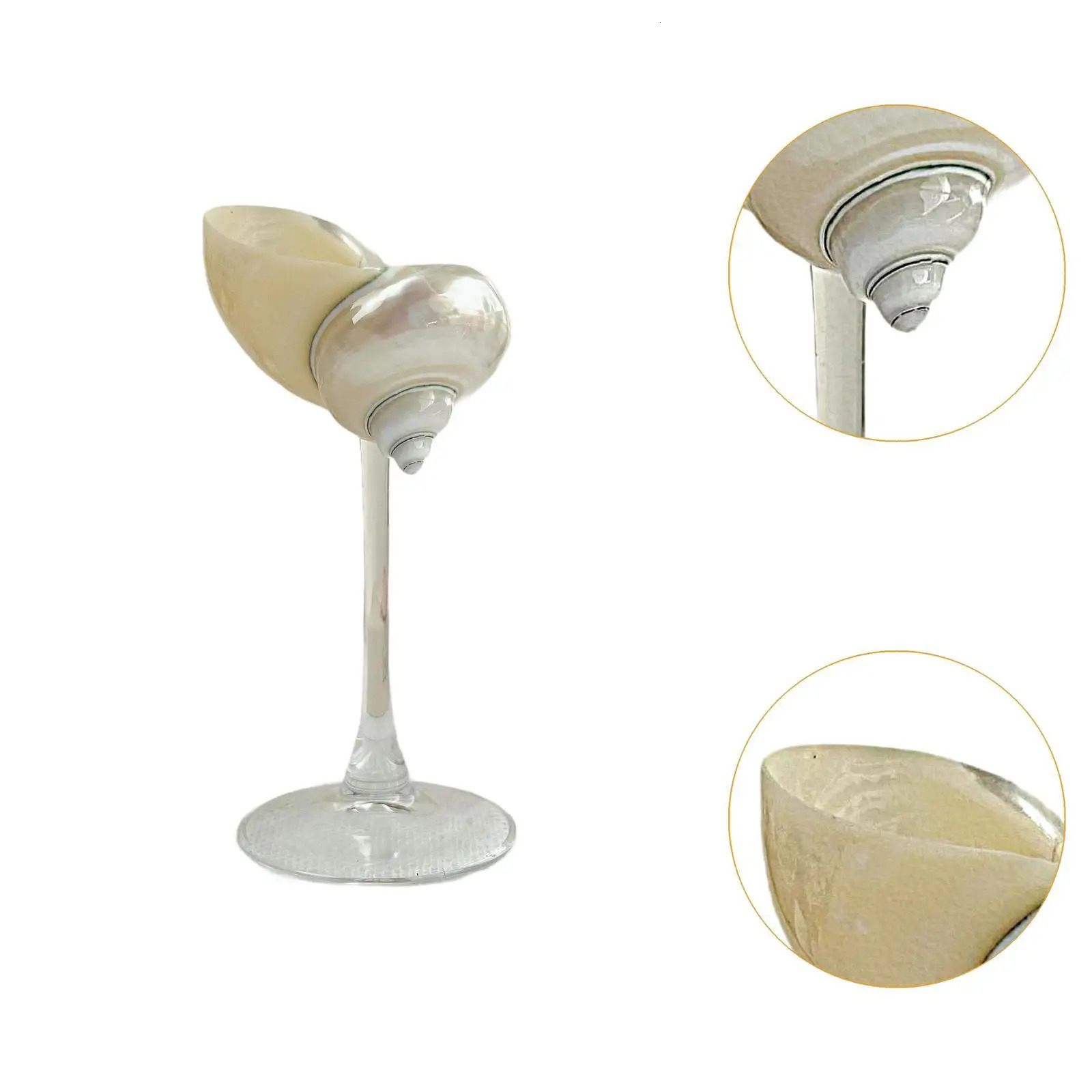 Conch Shell Champagne Glass Cup for Celebrations Unique Drinkware for Adults Home Bar Wedding Favor Decoration Artistic Display 250709