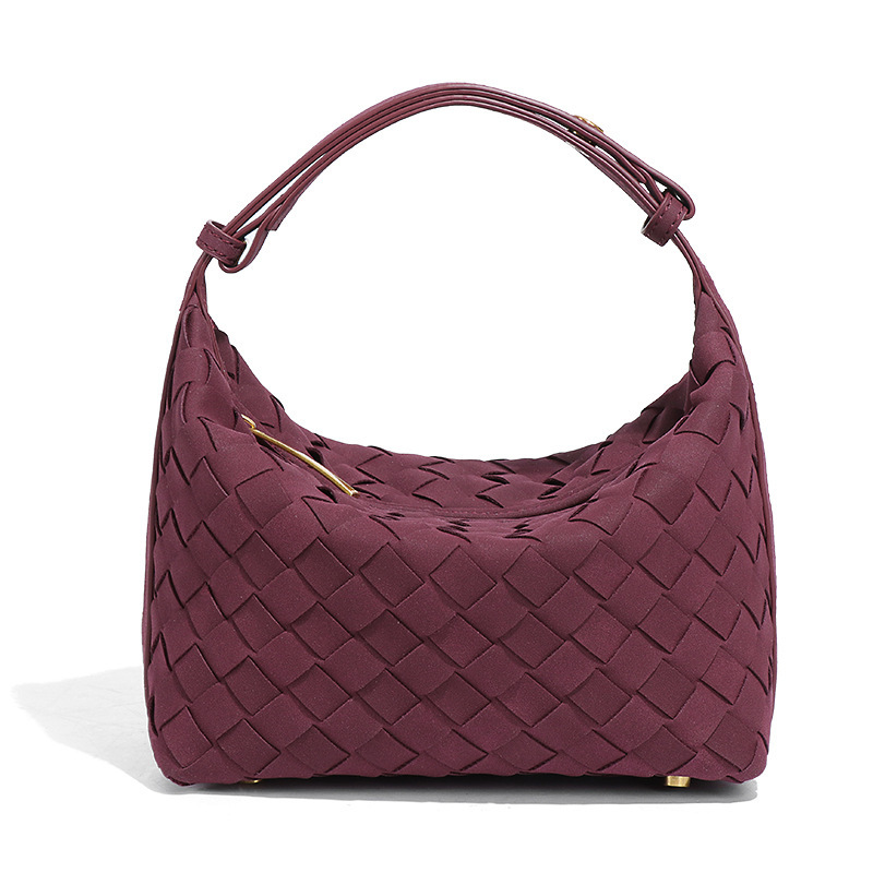 Autumn/Winter 2025 Collection Frosted Woven Lunch Box Small Versatile and Mini Bento Handheld Women's Bag XJ260206