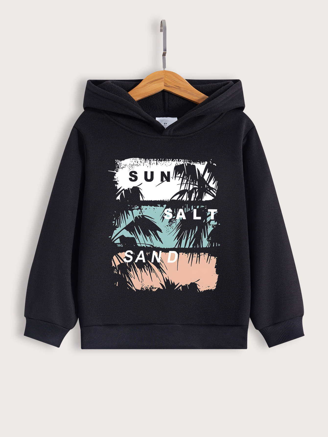 Pure cotton sweater women's 2025 new spring and autumn American letter cartoon pattern women's fashion high street hooded casual coat