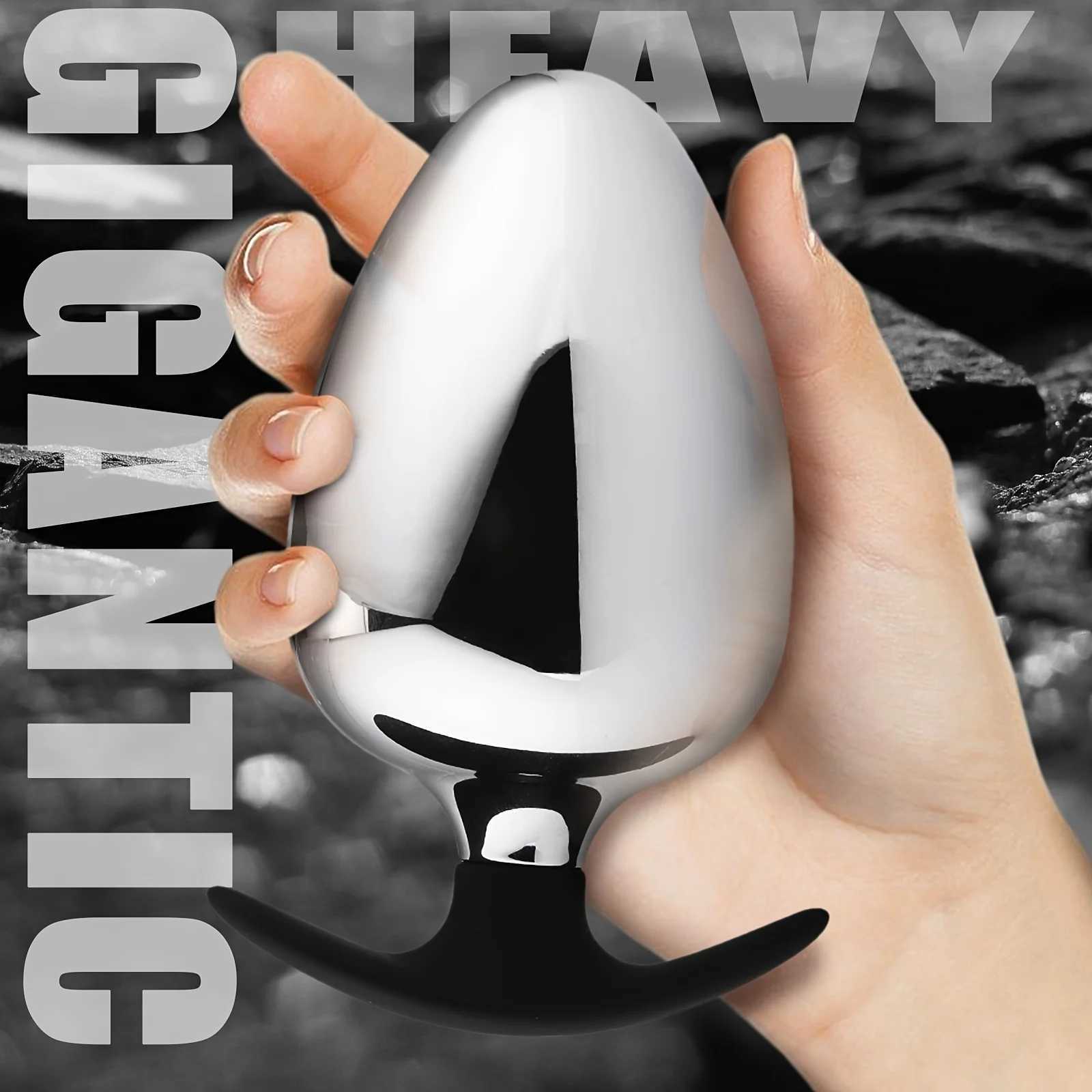 Metal Anal Plug Adult Erotic Toys BDSM Butt Plug Pull Couples Flirting Room Toys Anal Dilator Masturbators Sex Tools Anal Bead