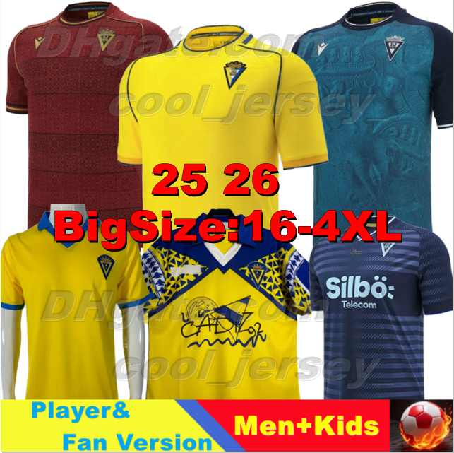 XXXL 4XL 25 26 Cadiz soccer jerseys Retro 1991 92 J.ONTIVEROS CHRIS RAMOS R.SOBRINO ROGER MS. Football Shirts OCAMPO CARLOS FDEZ DE LA ROSA MWEPU R.ALCARAZ Men Uniforms