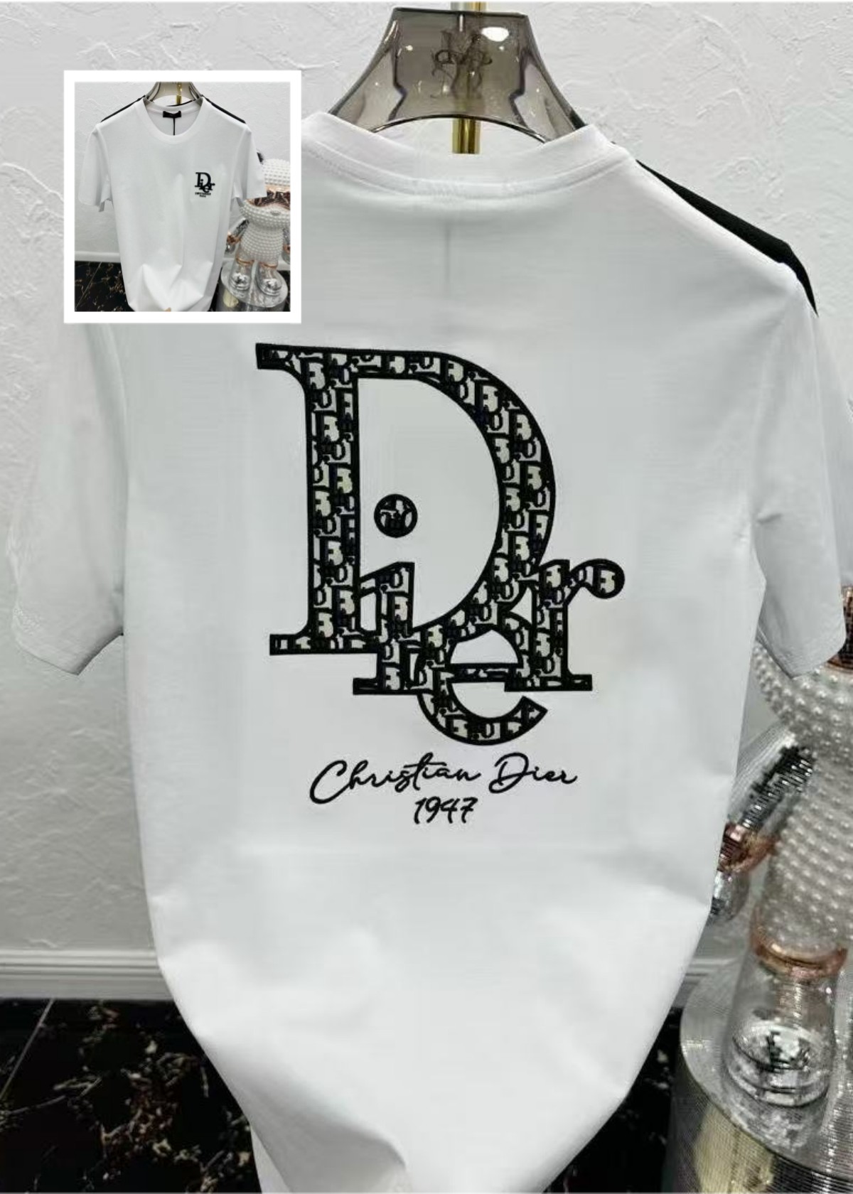 T-shirt designer men's T-shirt summer fashion brand printed letter print 100% pure cotton high-end luxury men's casual fabric couple T-shirt loose men M-3XL