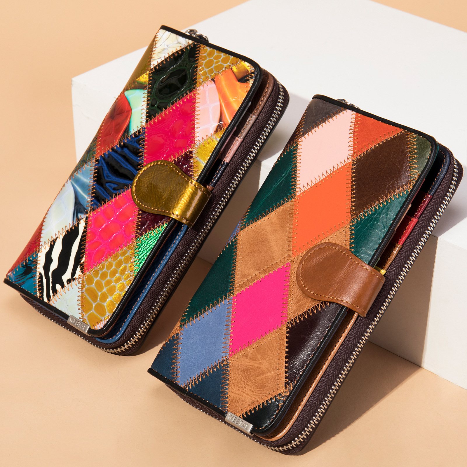 2023 Cross-border New Women's High-end Genuine Leather Wallet Large Capacity Money Clip 70% Off Wallet Wholesale Cowhide Coin Purse