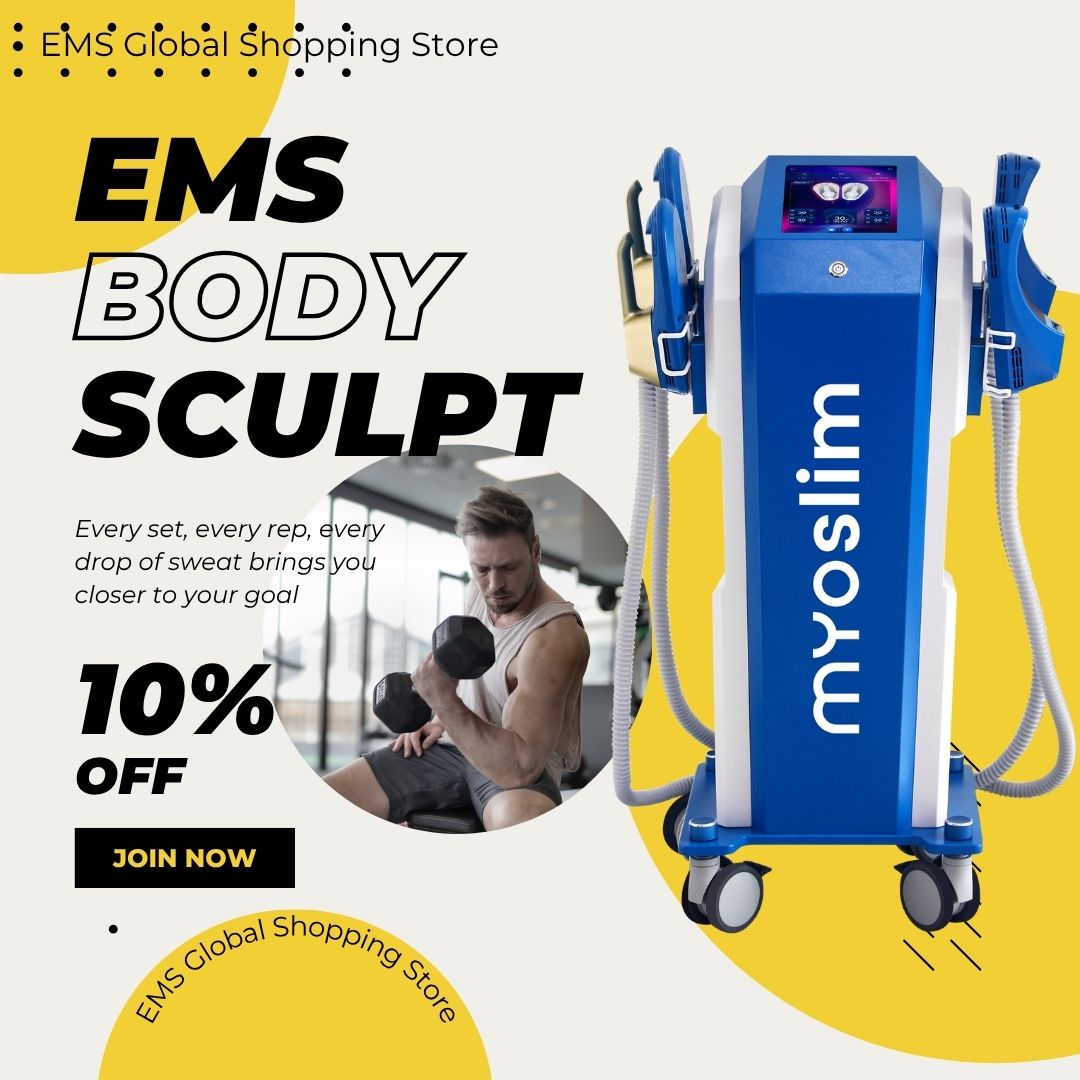 EMS Body Slimming Machine Fat Burning Device Myoslim Slimming Machine Reduce Cellulite and Tighten Skin Body Shaping Equipment